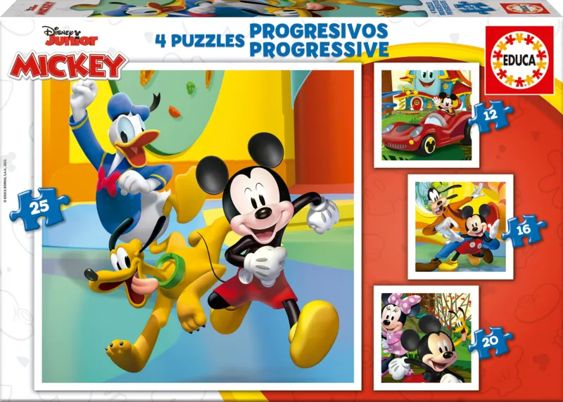 4 Puzzles - Mickey & Friends