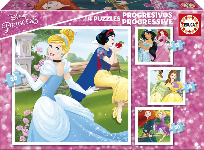 4 Puzzles - Disney Princess