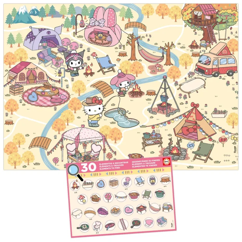 XXL Teile - Detective Puzzle - Hello Kitty & Friends