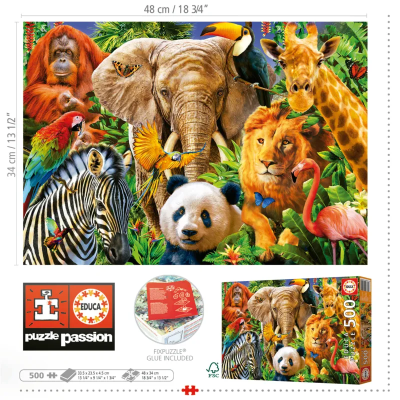 Wild Animal Collage