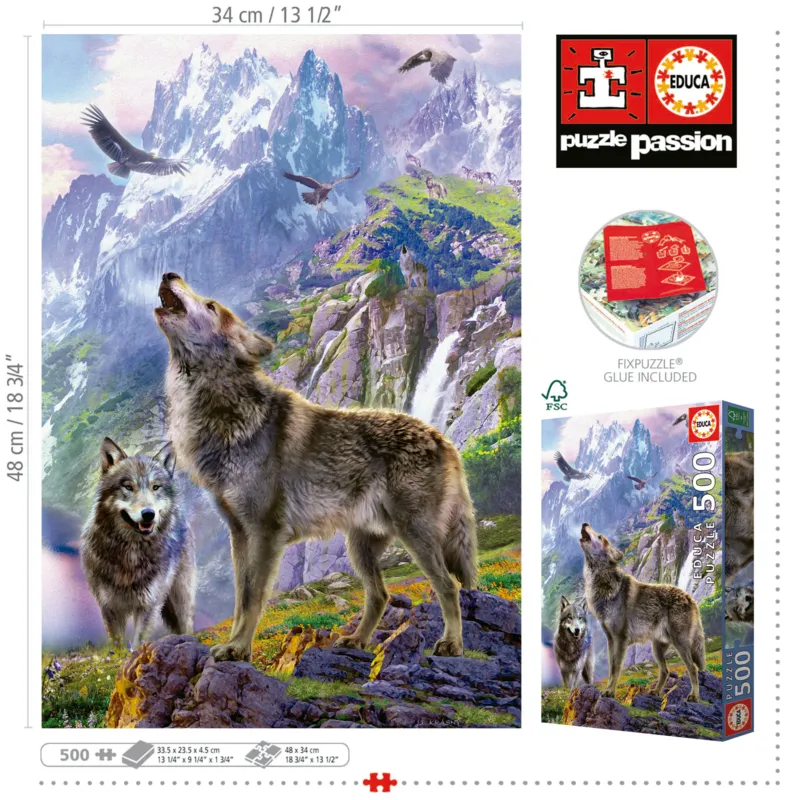 Wolves In The Rocks
