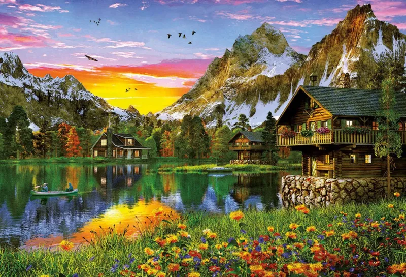 See in Den Alpen