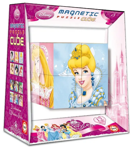 Magnetisches Würfelpuzzle - Prinzessinnen