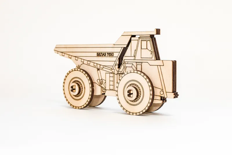 3D Holzpuzzle - Belaz 2D