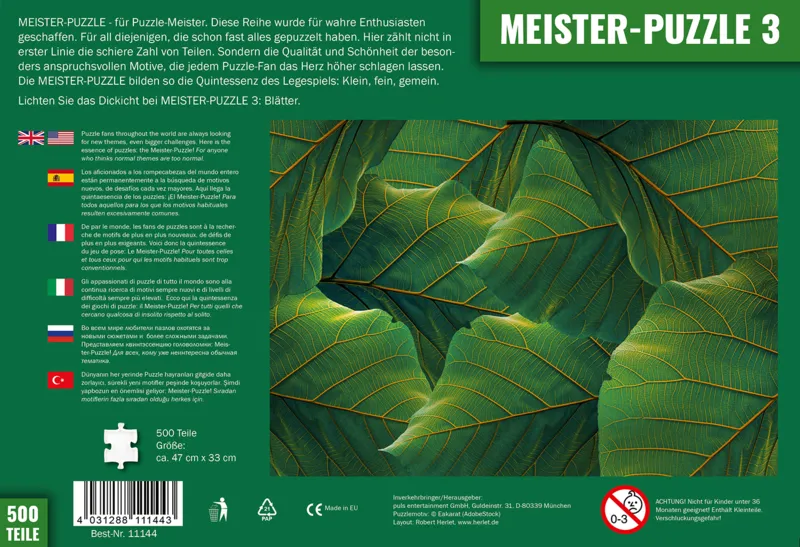 MEISTER-PUZZLE 3: Blätter