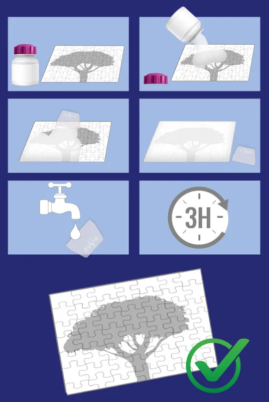 Kleber für 2 x 1000 Teile Puzzles mit Spatel