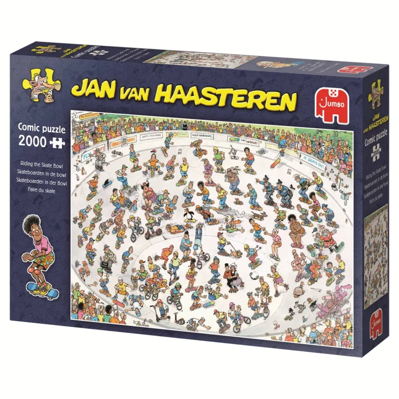 Jan van Haasteren - Skateboarden In Der Bowl