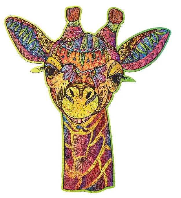 Holzpuzzle - Die Lustige Giraffe