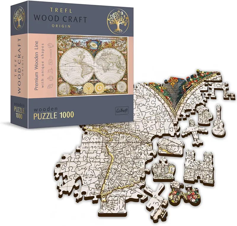 Holzpuzzle - Ancient World Map