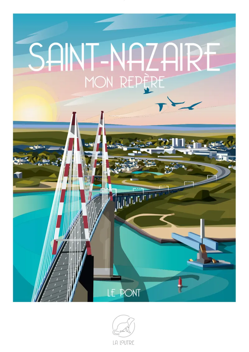 Minipuzzle 96 Teile - SAINT-NAZAIRE Mon Repère  - Le Pont