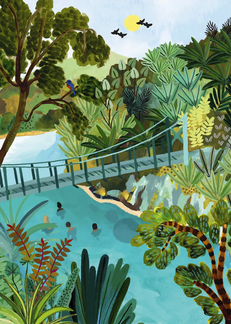 Blue Pools in Neuseeland