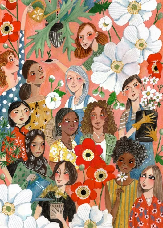 Frauen im Garten