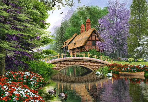 Dominic Davison: Landhaus am Fluss