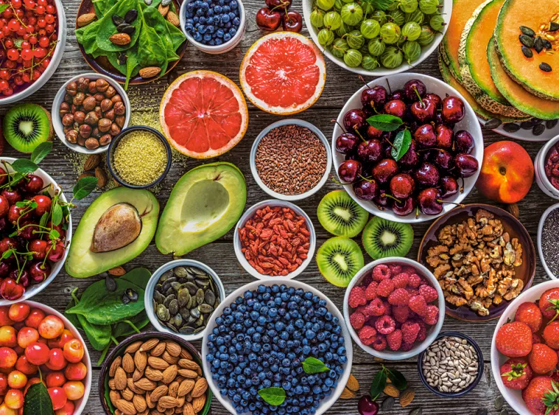 Ein Tisch Voller Superfood
