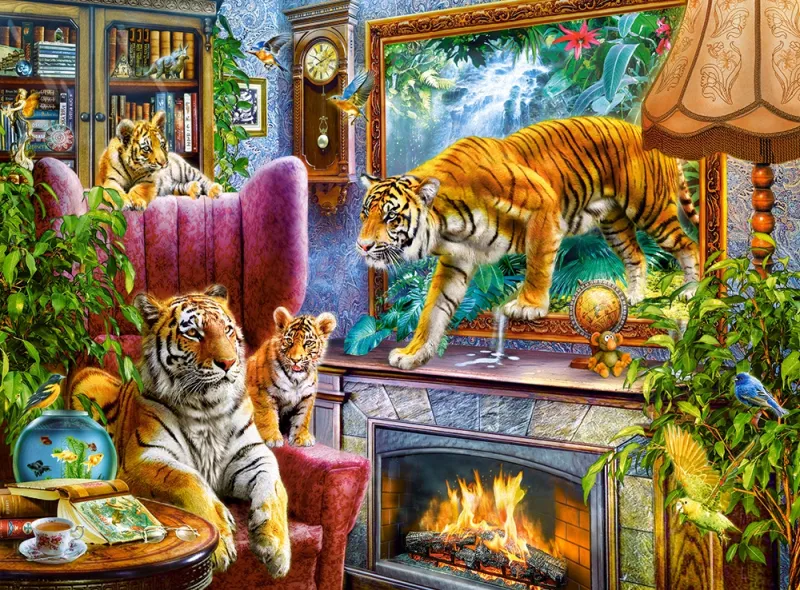 Tiger Erwachen zum Leben