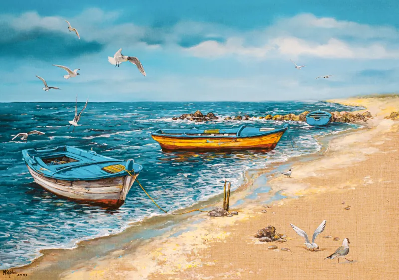 Art Collection - Morgen am Meer