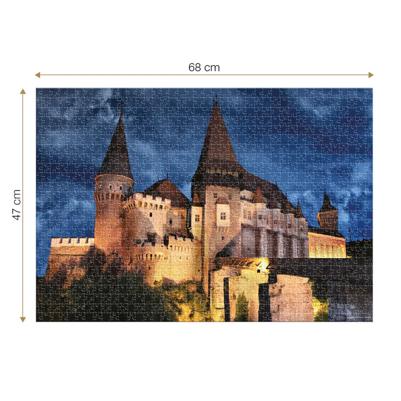 Corvinilor Castle Hunedoara at Night