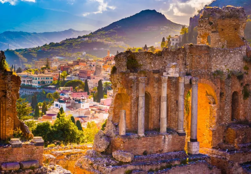 Antikes Theater von Taormina, Italia