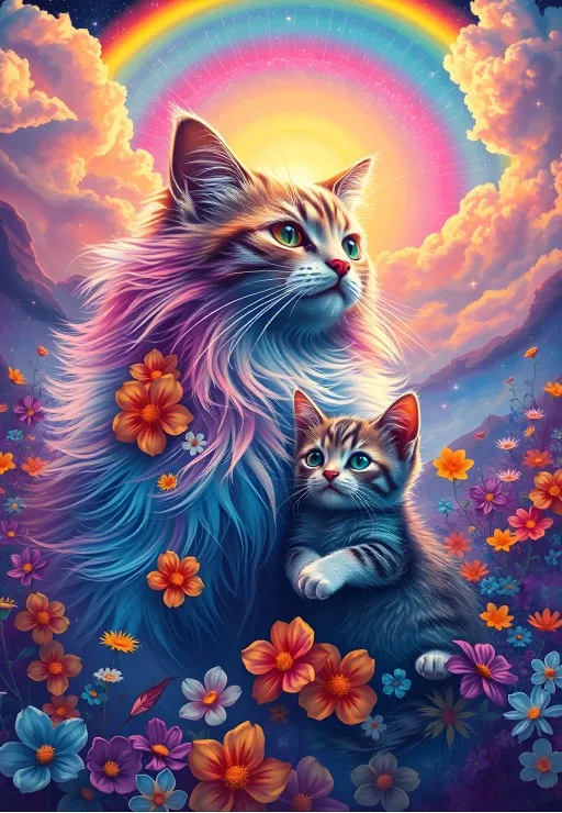 Regenbogenkatzen