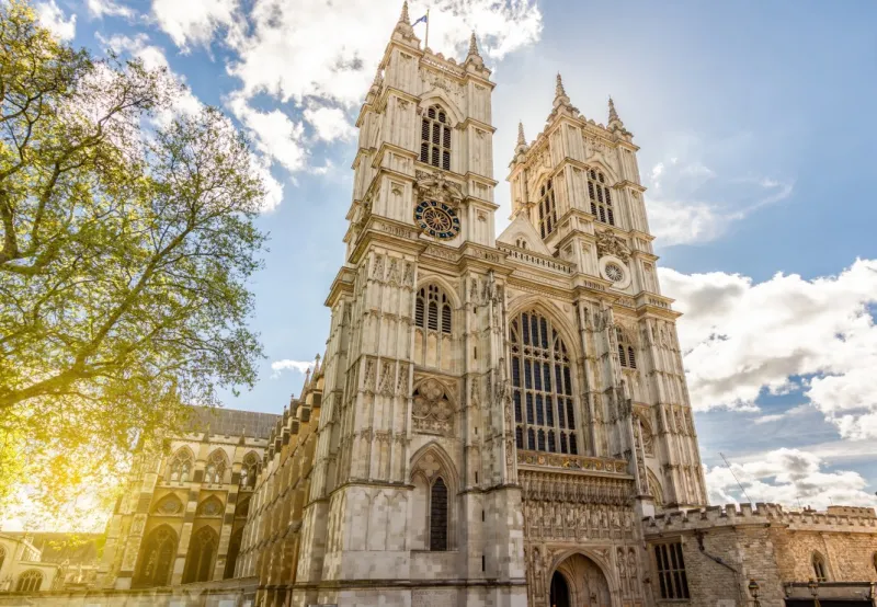 Westminster Abbey im Frühling