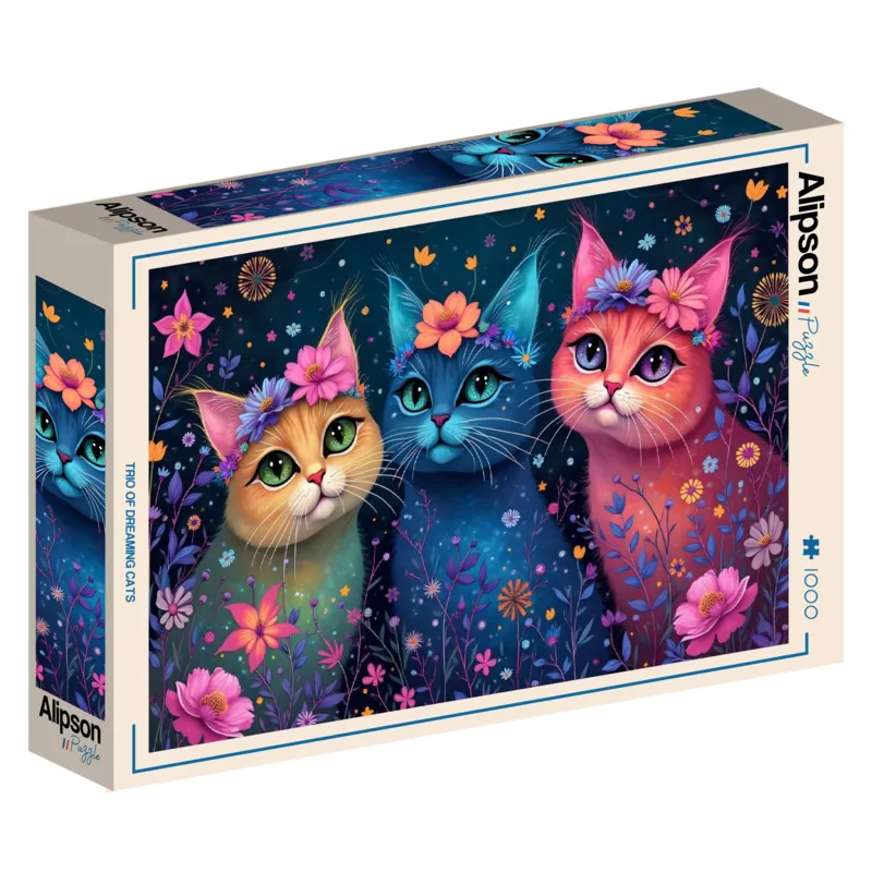 Trio der träumerischen Katzen