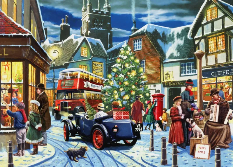 Weihnachtliche Straßen