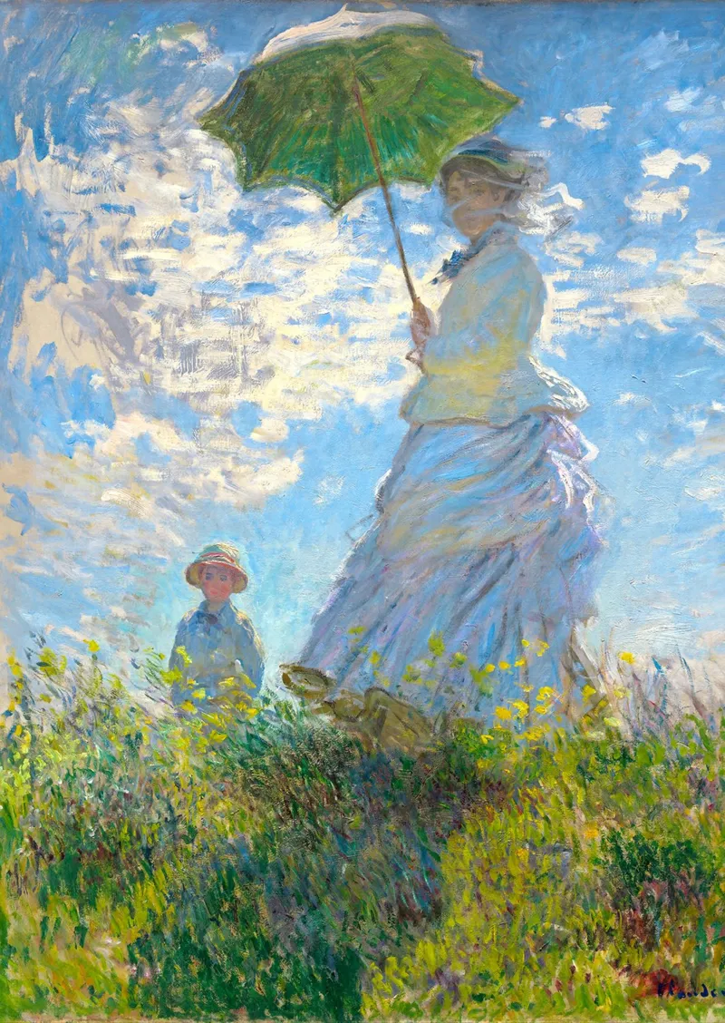 Claude Monet: Frau mit Sonnenschirm