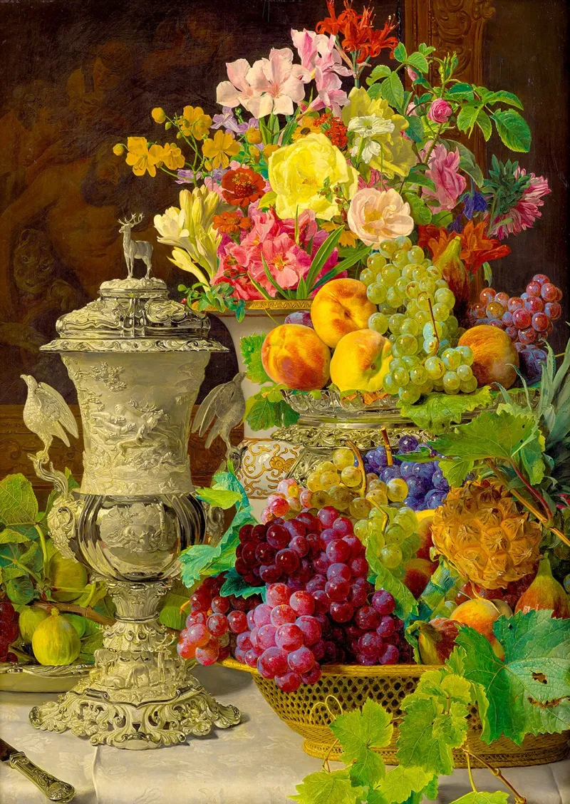 Ferdinand Georg Waldmüller: Stillleben mit Früchten