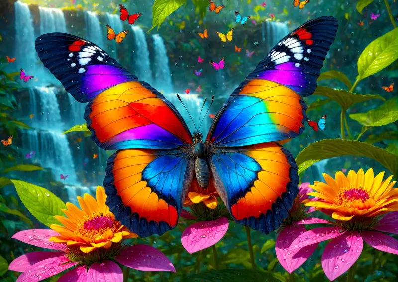 Schmetterling im Wald
