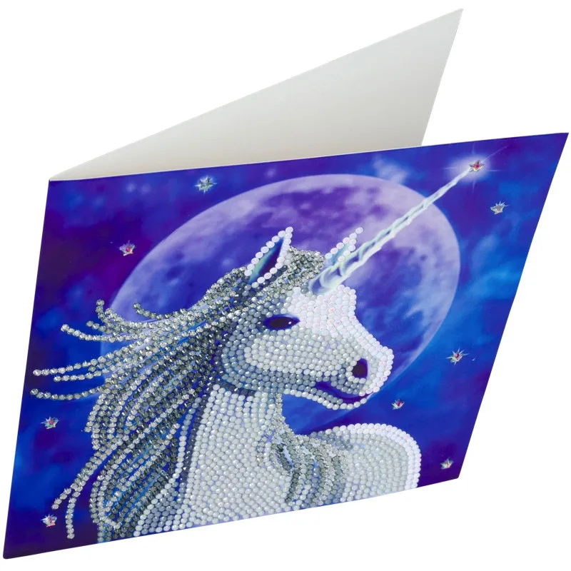 Crystal Art - Diamant-Stickerei-Kit - Anne Stokes - Einhorn