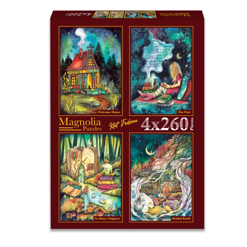 4 Puzzles - Kat Fedora - Welcome Home - The Poet - So Many Chapters - Restful Earth