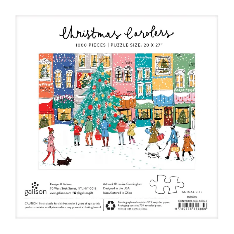 Weihnachtslieder – 1000-teiliges Puzzle in Quadratischer Box