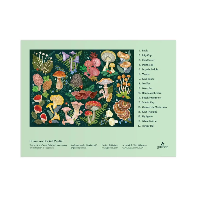 Welt der Champignons 1000 Teile Puzzle
