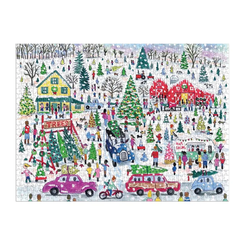 Weihnachtsbaumfarm – 1000-teiliges Folienpuzzle