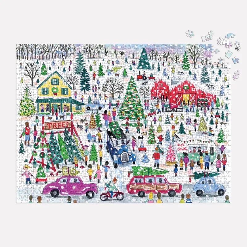 Weihnachtsbaumfarm – 1000-teiliges Folienpuzzle