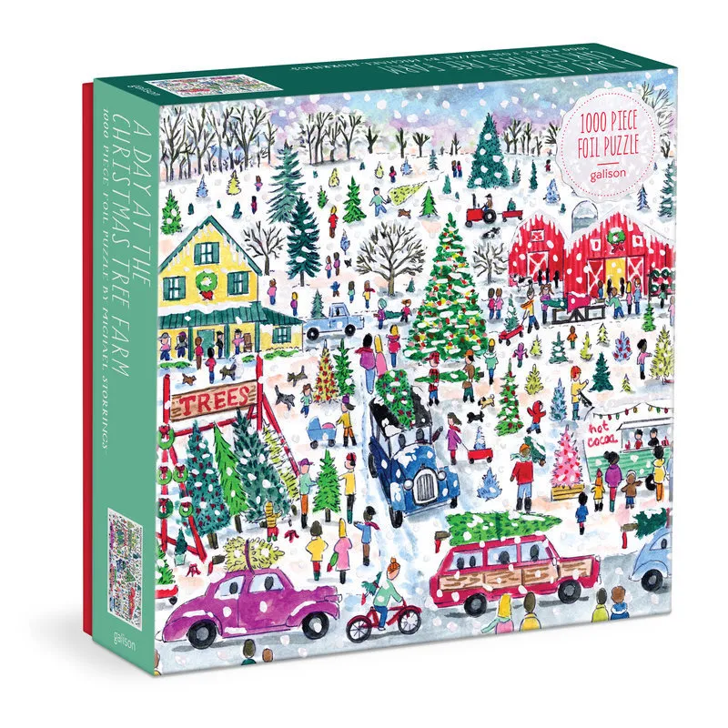 Weihnachtsbaumfarm – 1000-teiliges Folienpuzzle