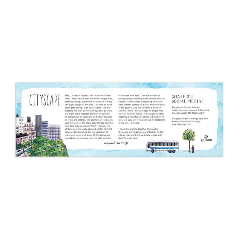 Stadtbild – Panorama-Puzzle mit 1000 Teilen