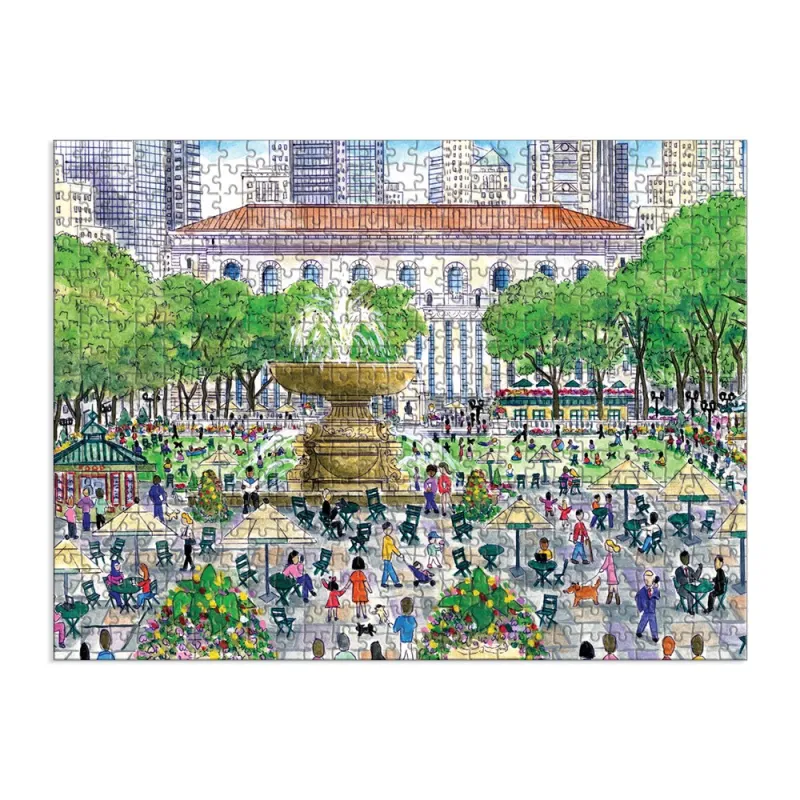 Frühling in der Bibliothek – 500-teiliges doppelseitiges Puzzle