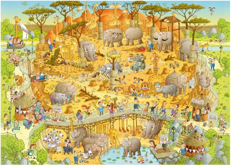 Marino Degano: Funky Zoo, African Habitat