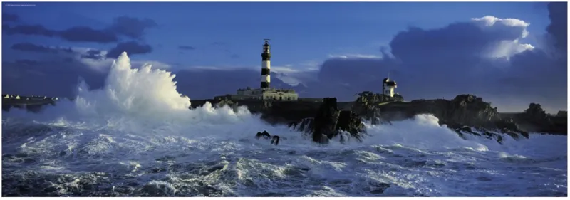 Puzzle 1000 Teile Panorama - Edition Humboldt: Leuchtturm Le Créac' h