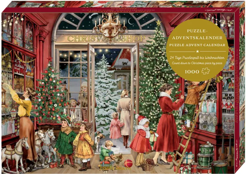 Puzzle Adventskalender - Nostalgischer Weihnachtsladen
