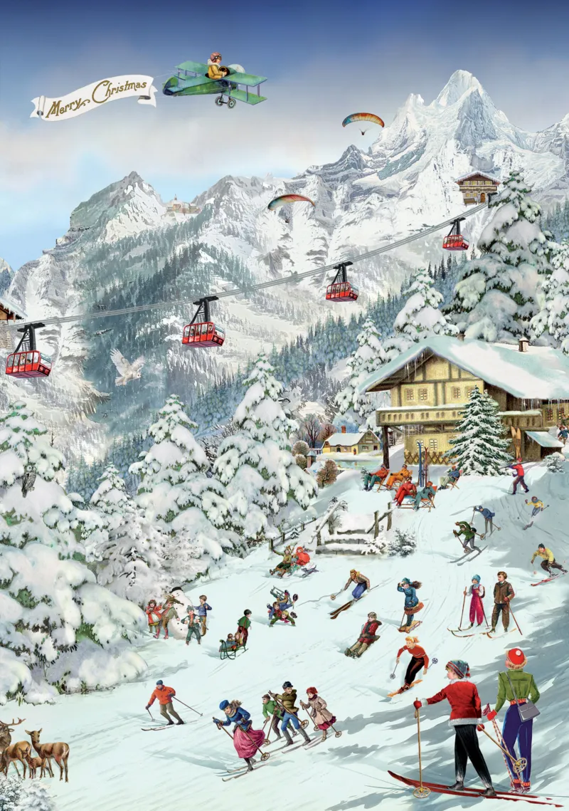 Skiurlaub in den Bergen