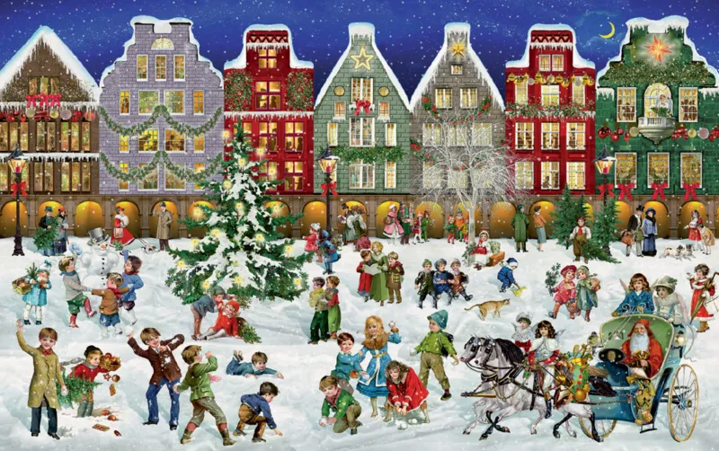 Minipuzzle - Die Schneeballschlacht