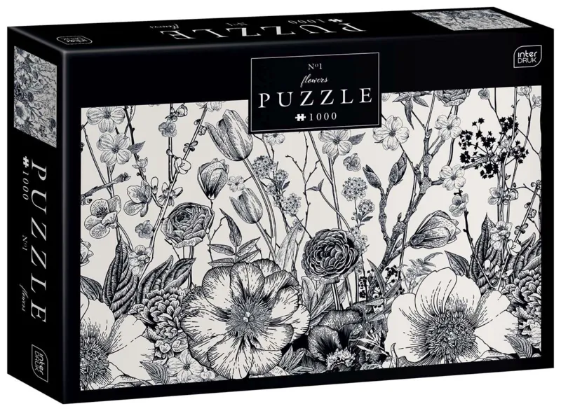 Monochrome Blumenpoesie