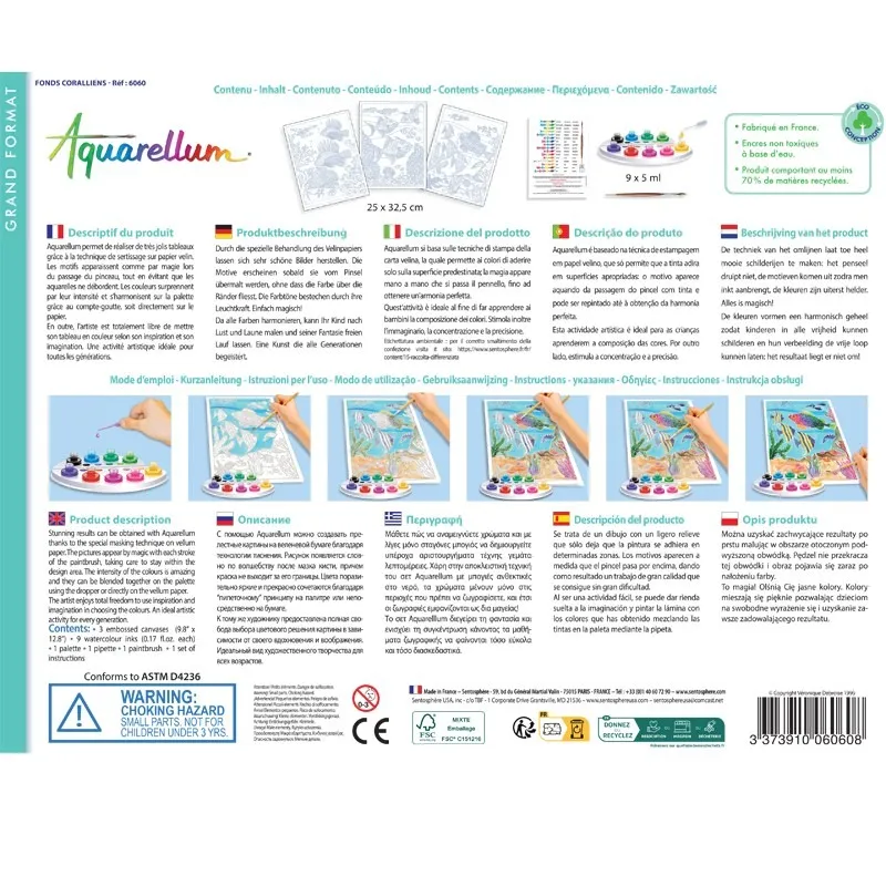 Aquarellum - Korallenhintergrund