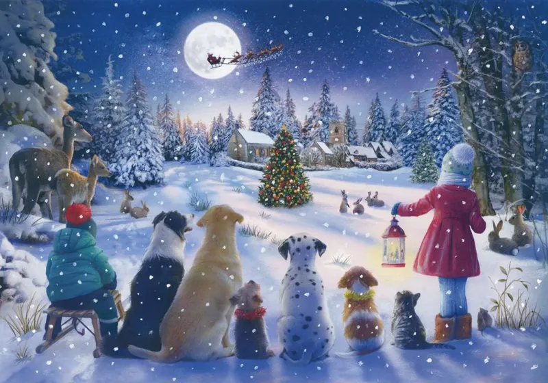 Moonlit Magic Christmas Bauble