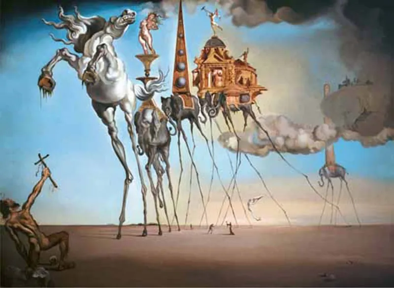 Dali: Die Versuchung des heiligen Antonius