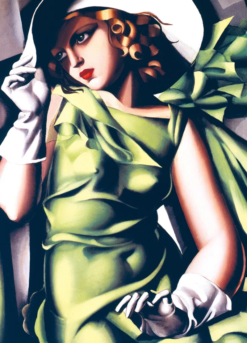 Tamara De Lempicka: Junges Mädchen in grün