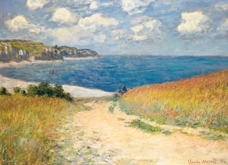 Claude Monet - Strandweg zwischen Weizenfeldern