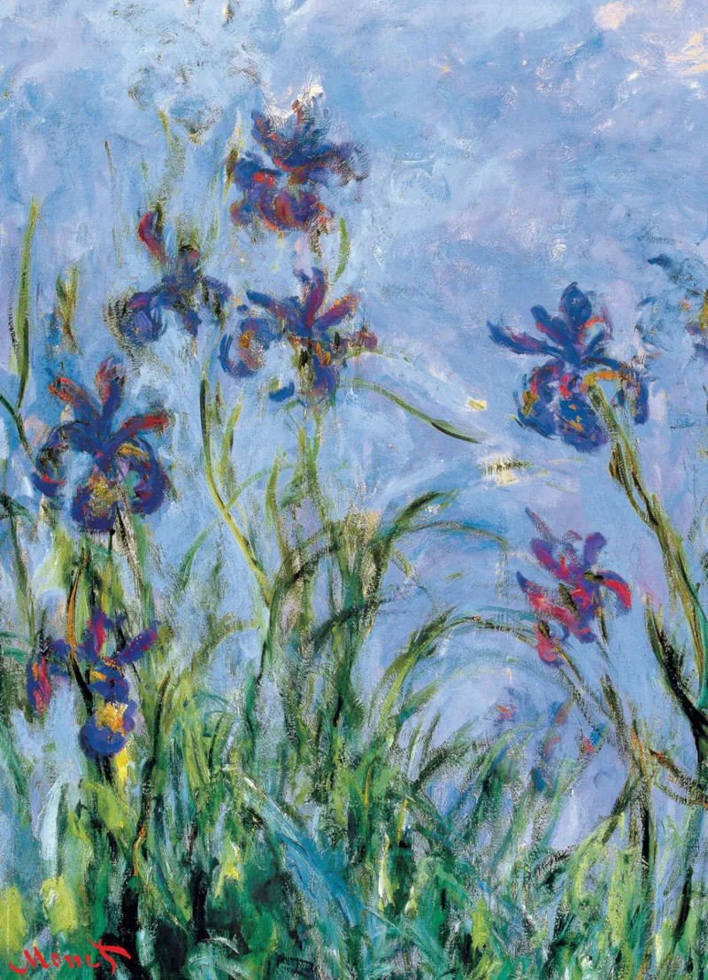 Claude Monet: Schwertlilien (Detail)